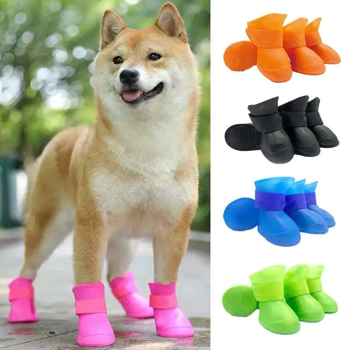 4Pcs Anti-slip Rubber Boots