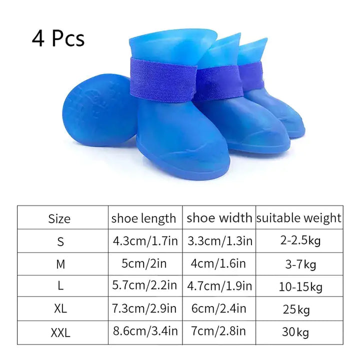 4Pcs Anti-slip Rubber Boots