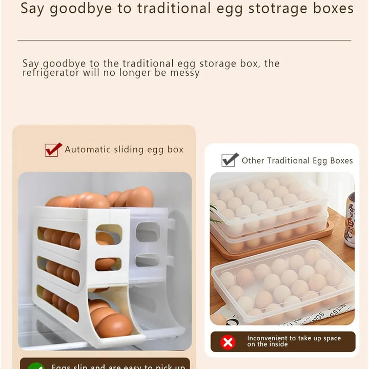 4 Tiers Egg Holder for Fridge